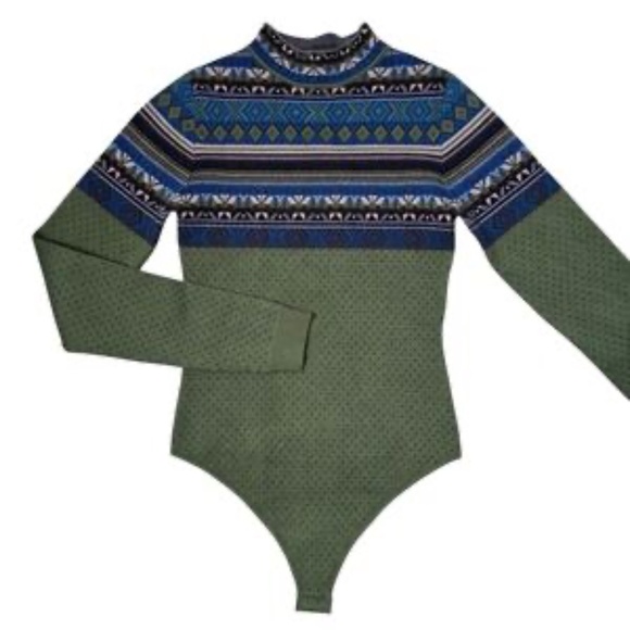 NWOT Winter Warmer Evergreen Combo Bodysuit Size S - Picture 8 of 10